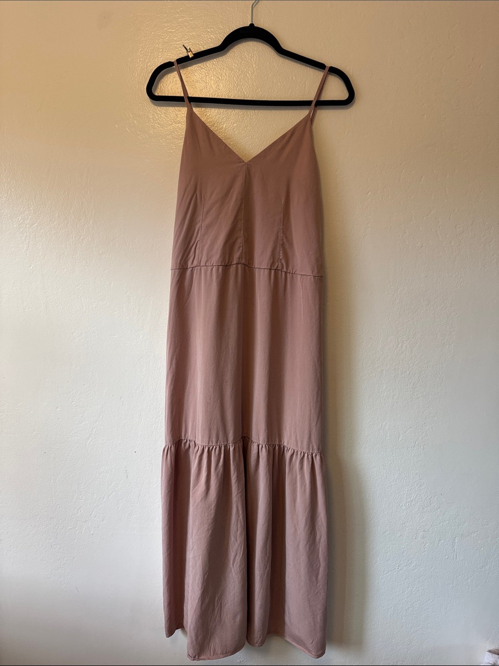 Everlane Dusty Rose Spaghetti-Strap Maxi Dress